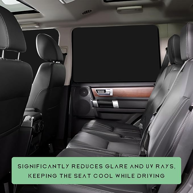 4 PCS Car Window Shades, Magnetic Vehicle Side Window Cover for Light Blocking & UV Protection, Full Blackout Front Rear Windows Privacy Covers for Camping Traveling Napping (Black) - Image 6
