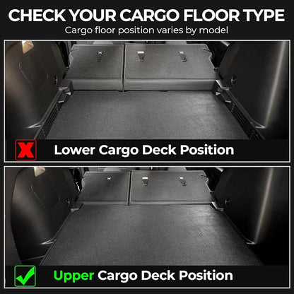 Floor Mats for 2021-2026 Chevy Trailblazer FWD Accessories | Fit Upper Deck, Full-Coverage Set with Integrated Cargo Liner & Backrest Protector, Odorless TPE, All-Weather Protection - Image 6