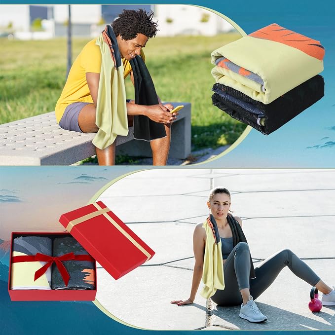 Hahafelt 2 Pack Car Seat Towel Covers Athletic Running Towel Performance Microfiber Post Workout Sweat Washable Cover Non Slip for Seat Outdoor Sport (Yosemite) - Image 5