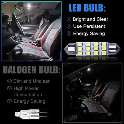 YOGEIER Car Led Bulb, Led Combination Set of 24 Sets, Used for Car Interior/Indoor Map Dome/ Trunk / License Lights, Etc. (White) - Image 5