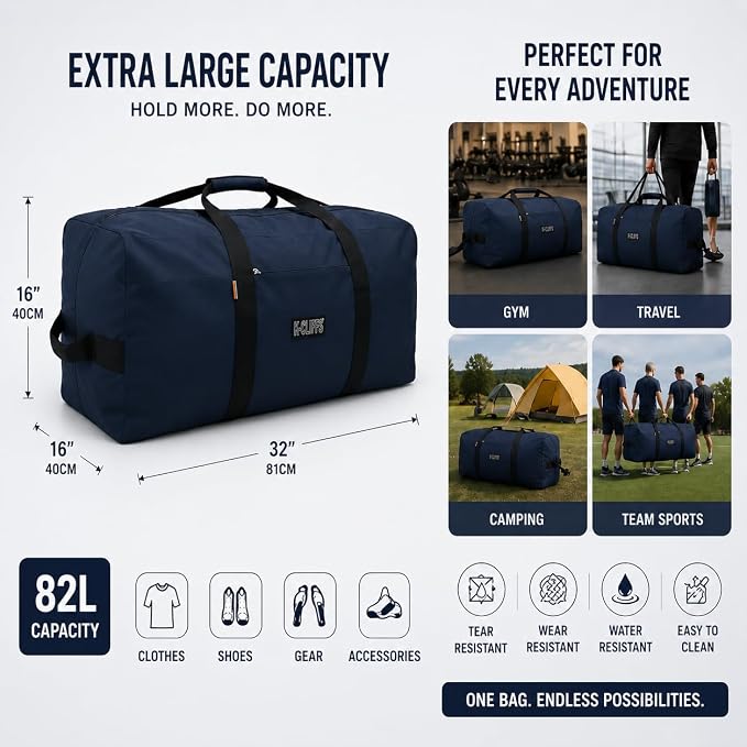 Heavy Duty Cargo Duffel Large Sport Gear Drum Set Equipment Hardware Travel Bag Rooftop Rack Bag - Image 6