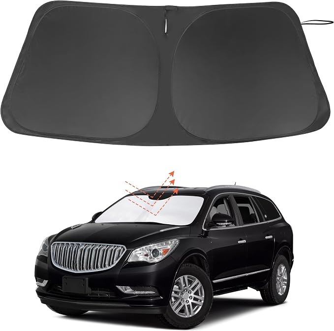 Windshield Sun Shade for 2010-2017 Buick Enclave Accessories | Full covered for windshield, Foldable & Durable, Block UV Rays, Reduce Heat, Easy to install, Keep Car Cooler by LHFLIVE