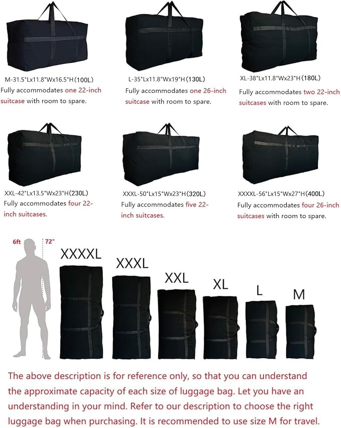 Extra Large Storage Bags, Jumbo Moving Storage Bags Heavy Duty, Foldable Big Blue XL Duffle Bag for Travel - Image 2