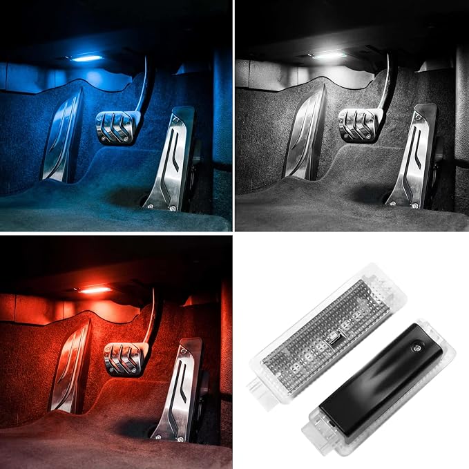 Jaronx for BMW LED Footwell Ambient Light 3' F30, 4' F32, X3 F25, X4 F26 | 5' F10, 7' F01, 1' F20, 2' F22, Under Dash Ambient Lights Interior LED Atmosphere Lighting - Image 2