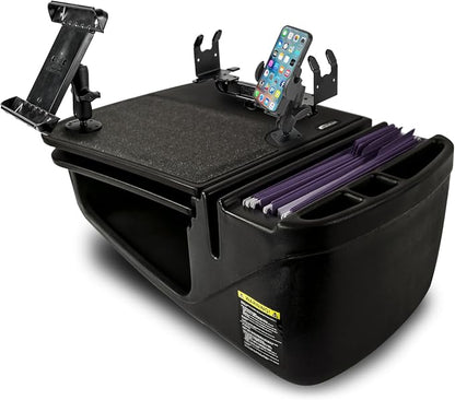 AutoExec AE-GMCD-PM-PS-TAB-BT GripMaster Car Desk for Your Vehicle Workstation and Mobile Office, Black with Phone Mount, Printer Stand and Tablet Mount by AutoExec