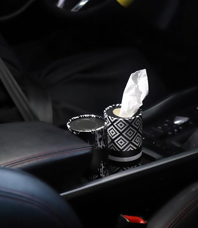 Small Car Tissues Holder with Facial Tissues - 4PK - Tisses for Car Travel Tissue Tubes Box Container Cylinder for Vehicle Cup Holder - Image 6