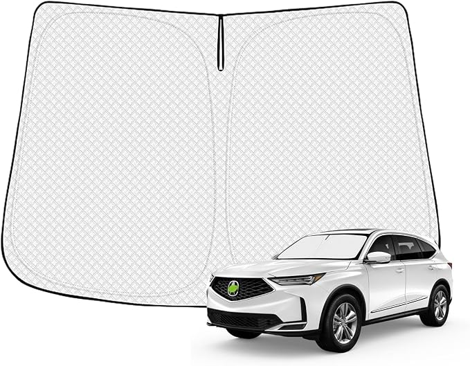 Canvcle Windshield Sun Shade for 2021-2025 2026 Acura MDX Accessories Thicken 6-Layer Front Window Sunshade Cover Sun Visor Protector Foldable Block UV Rays Keep Vehicle Cool by Canvcle