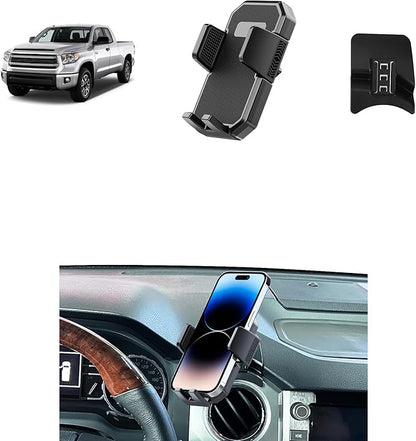 PZK Car Phone Mount for Toyota Tundra 2014-2021 Accessories Custom Air Vent | Auto Lock Car Phone Holder for Tundra Hands Free 360° Rotation One Button Release Fixed Clip Phone Cradles for All phone by SpecificCarPhoneHolder