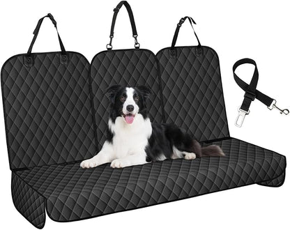 NECKORY Dog Car Seat Cover for Back Seat, Fits Cars/SUVs/Trucks, S-Black by NECKORY