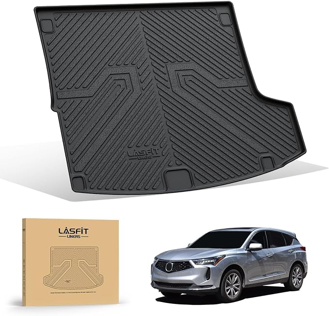 LASFIT Cargo Liner for Acura RDX 2019-2026, Rear Trunk Mat, Raised Edge | Rear Cargo Area, Raised Edge Design, Premium TPE Liner, Custom Laser Fit, Refined Interior Protection, Easy to Wash by LASFIT