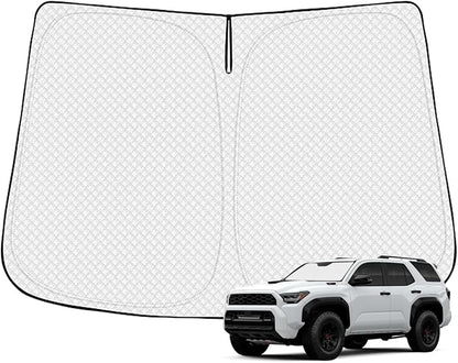 Canvcle Windshield Sun Shade for 2025-2026 Toyota 4Runner Accessories Thicken 6-Layer Front Window Sunshade Cover Sun Visor Protector Foldable Block UV Rays Keep Vehicle Cool by Canvcle