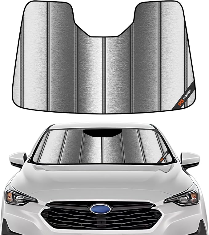 Pigenius Windshield Sun Shade for Subaru Crosstrek 2024-2026, Impreza 2024-2026 Custom Front Window Sunshade - Metallic by Pigenius