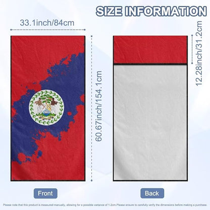 SEANATIVE Flag of Belize Seat Cover Universal Car Sport Towel Seat Cushion Sweat-Absorbent Towel Cloth Suitable for All Seasons Beach Seat Cover Washable - Image 7