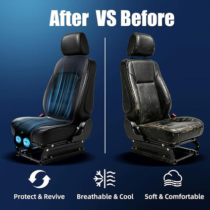 12-24V 3-Speed Cooling Car Seat Cover Front Seat for Cars Suvs, Auto On/Off | Air-Cooled Car Seat Cushion with Weight Sensing, Universal Fit for Summer Truck Office, Non-Slip Breathable 3D Mesh - Image 5