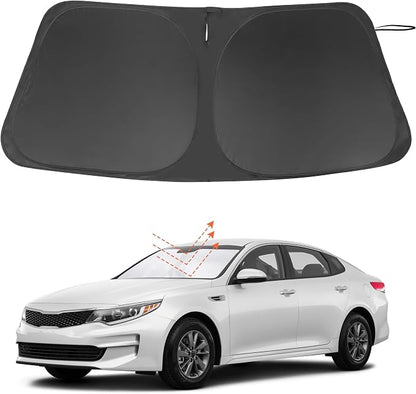 Windshield Sun Shade for 2016-2020 Kia Optima Accessories | Full covered for windshield, Foldable & Durable, Block UV Rays, Reduce Heat, Easy to install, Keep Car Cooler by LHFLIVE