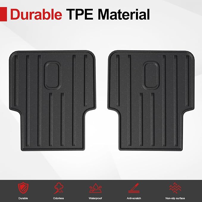 Kick Mats Backrest Mats for Honda Pilot 2026 2023-2025 | (for Acura MDX 2022-2026), All Weather 2nd Row Seat Back Cover Protection Replacement, Odorless TPE Material, Easy to Clean - Image 5