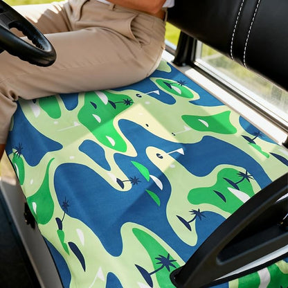 Golf Cart Seat Covers Club Car Golf Cart Accessories for Men Women Golf Carts Seat Towel Blanket 2-Seat Golf Cart Decorations - Image 5