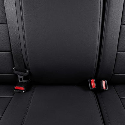 EKR Custom Fit Tacoma Car Seat Covers for Toyota Tacoma 2024 2025 2026 Xtra Cab SR -Full Set,Faux Leather(Black) - Image 4