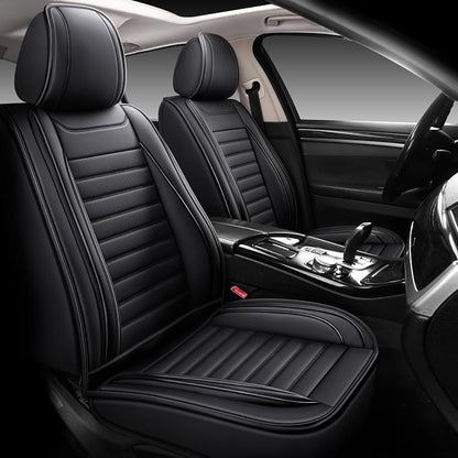 MINGBRON Car Seat Covers,Car Seat Protector Waterproof,Seat Covers Full Set, Car Seat Protectors,Automotive Seat Covers Fit for Most Cars Black - Image 2