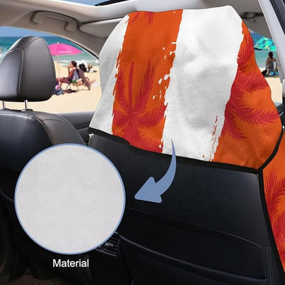 SEANATIVE Car Seat Towel Cover, Universal Car Seat Cover and Changing Towel, Super Absorbent Transition & Seat Wrap, Ideal for Gym Swimming Surfing Running, Puerto Rico Palm Print - Image 6