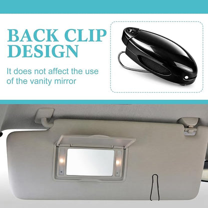 Frienda 20 Pcs Sunglasses Holder for Car Sun Visor Clip,Black | Visor Clips for Eyeglasses, Securely Holds Glasses, Ticket Card Holder, Metal Shell Spring Clip, For Women Men Drivers - Image 5