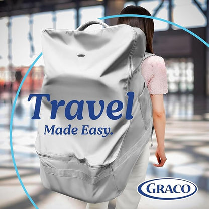 Graco Padded Car Seat Travel Bag & Infant Carrier Backpack, Gray | Durable Large Back Pack for Carseats & Booster Seats, Airport Gate Check Bag Luggage, Water Resistant Material - Image 6
