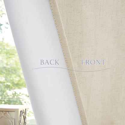 RYB HOME Classroom Door Window Cover, 100% Blackout Lockdown Shades | Linen Textured, Block Views, Privacy Sidelight Blids, For Glass Door School Office Nursery, W12 x L40, Beige, 1 Panel - Image 8