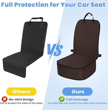 ELONGRIVER Dog Car Seat Covers, Waterproof Front Seat Cover | Scratch-Proof, Nonslip Pet Passenger Seat Cover Protector, Universal Fit for Cars Trucks SUVs, Standard Size 1 Pack - Image 5