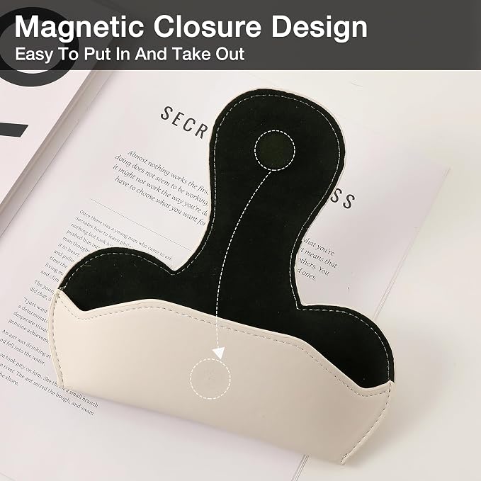 KINIVA Sunglass Clip & Holder, Magnetic Glasses Case for Car Organizer - Image 6