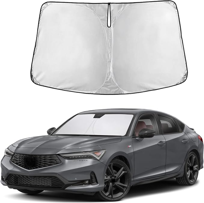 Autovir Windshield Sun Shade Fit for 2023 2024 2025 Acura Integra | Sunshade, Front Car Window Shades Sun Visor, Blocks UV Rays & Heat, Car Accessories by Autovir