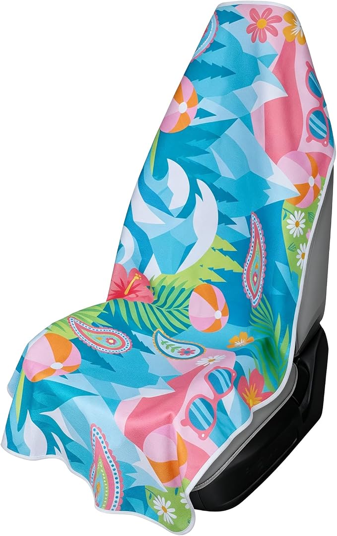 Waterproof Car Seat Cover Towel | Sweat-proof, Universal Fit for SUV & Truck, For Gym, Yoga, Pets, Beach, Non-Slip, Microfiber Fabric, Machine Washable by DREAMANIA