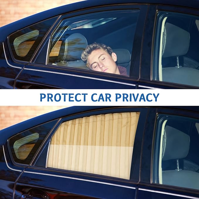 ZATOOTO Magnetic Car Window Covers for Privacy Baby Sun Shades | UV‑Block, Heat Insulation, Strong Magnets For Easy Install On Steel Frames, Camping, Sleeping,Travel, Baby Safety - Image 5