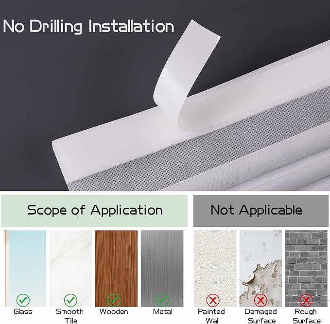 Window Blinds Cordless No Drill Cut to Size Clip On Stick On Self Adhesive Temporary Blinds Pleated Paper Blinds for Windows Doors Shades for Home Nursery Bedroom Kitchen Bathroom | Non-Woven, Light Filtering, Easy Install, Self Adhesive, Pleated Windo... - Image 5