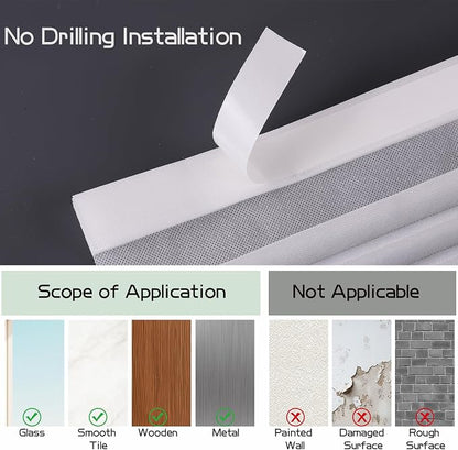 Window Blinds Cordless No Drill Cut to Size Clip On Stick On Self Adhesive Temporary Blinds Pleated Paper Blinds for Windows Doors Shades for Home Nursery Bedroom Kitchen Bathroom | Non-Woven, Light Filtering, Easy Install, Self Adhesive, Pleated Windo... - Image 5