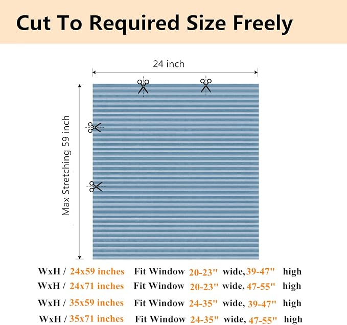 Window Blinds Cordless No Drill Cut to Size Clip On Stick On Self Adhesive Temporary Blinds Pleated Paper Blinds for Windows Doors Shades for Home Nursery Bedroom Kitchen Bathroom | Non-Woven, Light Filtering, Easy Install, Self Adhesive, Pleated Windo... - Image 5