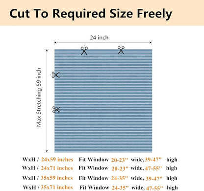 Window Blinds Cordless No Drill Cut to Size Clip On Stick On Self Adhesive Temporary Blinds Pleated Paper Blinds for Windows Doors Shades for Home Nursery Bedroom Kitchen Bathroom | Non-Woven, Light Filtering, Easy Install, Self Adhesive, Pleated Windo... - Image 5