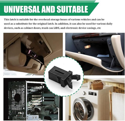2PCS Sunglasses Glasses Holder Catch Latch, Car Sunglass Holder, Storage Box Lid Switch Overhead Console Roof Clip, Car Accessories Self Locking Switch Replacement for Most Car (2PCS) - Image 6