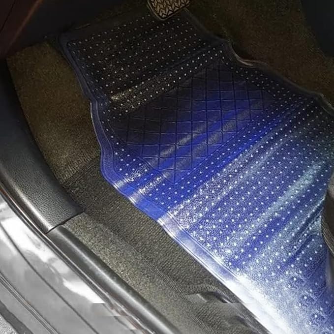 Zento Deals Car Floor Mat - Clear All Weather Floor Mat - Heavy Duty Weather Protection Mats – Universal Fit 4pc Front and Rear – Non Slip Car Van SUV Protection Liner - Image 5