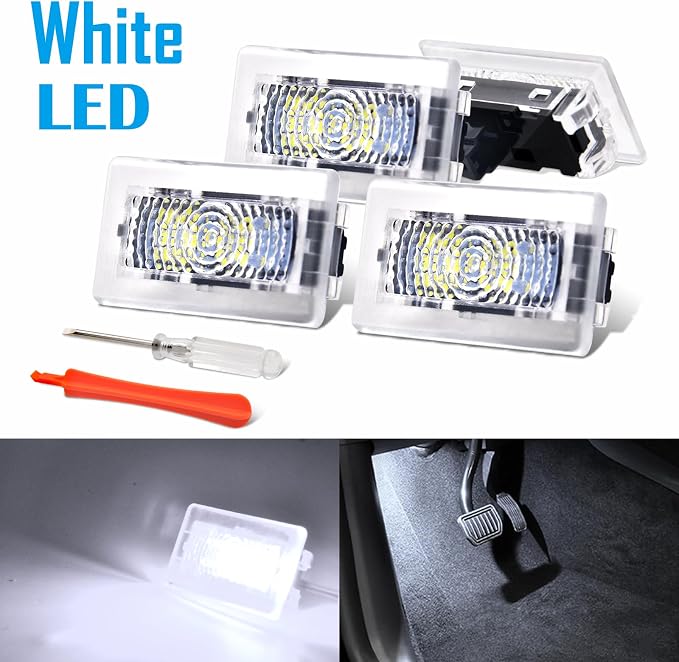 Prutomr Upgrade Replacement Light Kit for Tesla Model 3 X S Y Interior Ambient Accessories Fit Footwell Lighting Trunk Frunk LED Door Puddle Lamp Glovebox Lights Brighten Up Easy DIY Install (White) - Image 6
