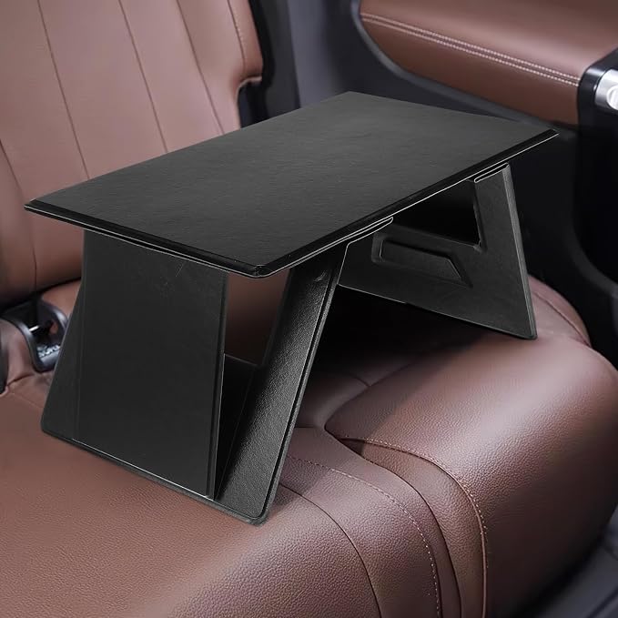 SEWACC Foldable Lap Desk with Adjustable Angles, Bed Table for Laptop and Writing, Car Table Tray for Travel and Home Use - Image 5