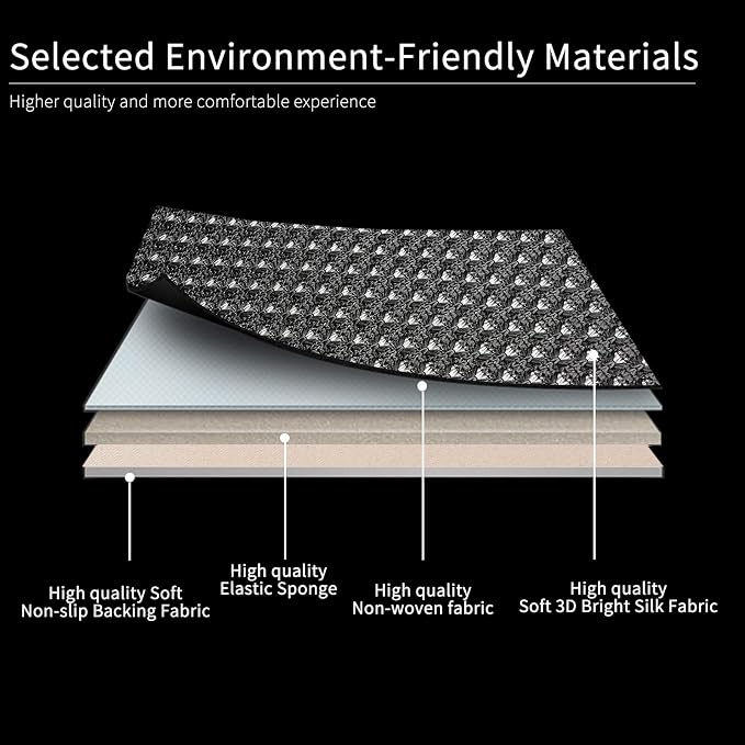 Auto Newer Luxury Breathable Car Seat Cover Fit Four Seasons, Universal Front of Car Seat Cushions, Bottom Seat Covers of Full Wrapped Edge,Universal Fit for 95% Cars,SUV,Pickup(Black，1PCS) - Image 5