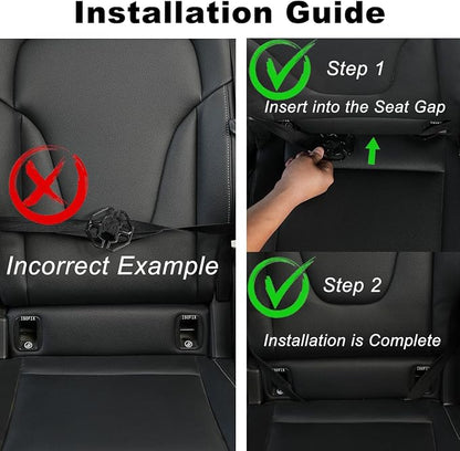 XDV Car Seat Organizers,Multi-functional Back Seat Protectors, Storage Pouches, and Tray Holders (for Cars, Kids, Seat Back and Rear Seats) (Plain Beige, 1 Pcs) - Image 5