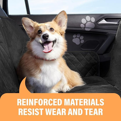 Beige XL Dog Car Hammock Back Seat Cover, Waterproof Backseat Cover Protector for Truck Bench Rear of Sedans or SUVs, Essential Pet Supplies Vacuum or Wipe Clean, Machine Washable - Image 2
