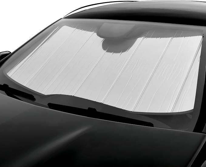 Autotech Park Foldable Sunshade Compatible with 2007-2021 Toyota Tundra, Sunshade with Metal Reinforced Structure, Maintain Cool Interior and Save Space - Image 5