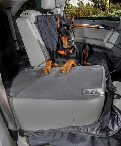 4Knines Dog Rear Seat Cover for Fold Down Seats - Fitted, Camo Regular | Heavy-duty split design fits 60/40 and 50/50 fold-down seats. No Hammock. K9-Shield waterproof layer. Non-slip backing. - Image 9