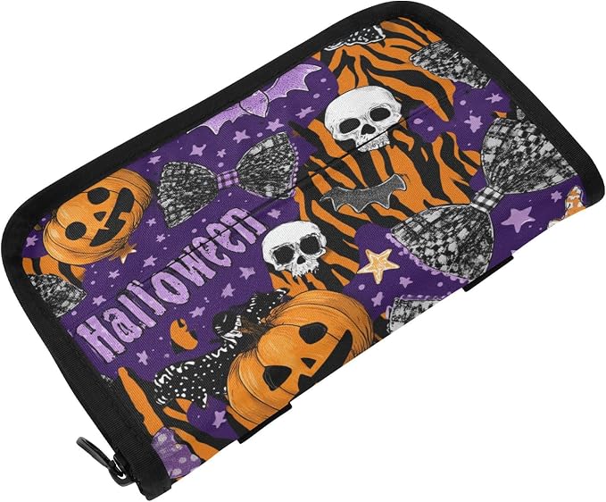 Car Tissue Holder Car Napkin Holder Car Tissue Box Dispenser Storage Case Sun Visor Mask Holder with Adjustable Straps Reusable Refillable Halloween Tiger Stripe Purple Orange by Unknown