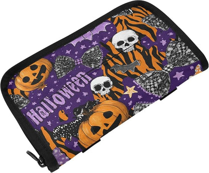 Car Tissue Holder Car Napkin Holder Car Tissue Box Dispenser Storage Case Sun Visor Mask Holder with Adjustable Straps Reusable Refillable Halloween Tiger Stripe Purple Orange by Unknown