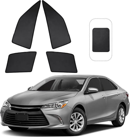 Front Side Half Window Shade Foldable Custom Fit for Toyota Camry 2012-2017 Car Window Shades for Side Window Sun Shade UV Protection Heat Insulation for Camping Sleeping 4PCS by FannycCargoCover