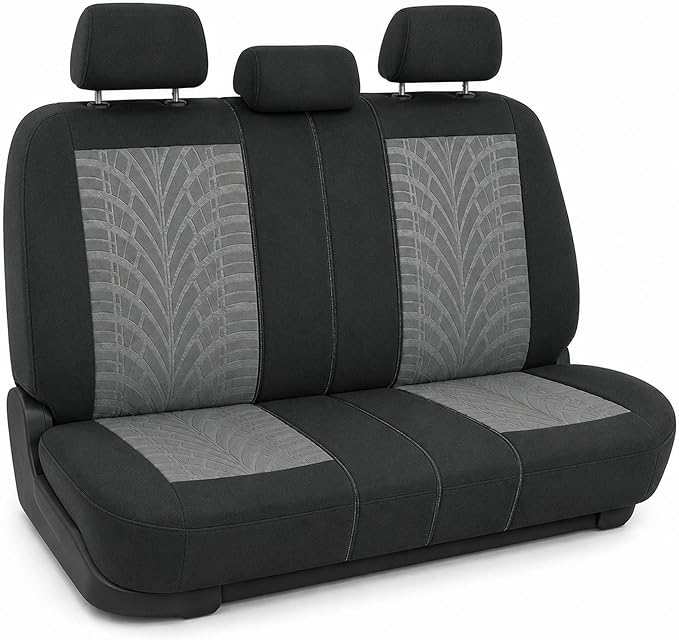 FH Group Rear Set Travel Master Car Seat Covers - Universal Fit, Split Bench Rear Seat, Washable, for SUV, Sedan, Gray by FHGroup