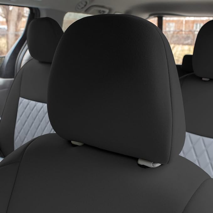 FH Group Custom Fit Car Seat Covers Specifically Made for 2011-2020 Toyota Sienna 7-8 Seater with Ultraflex Neoprene Water Resistant Automotive Seat Covers - Front Set Gray - Image 7